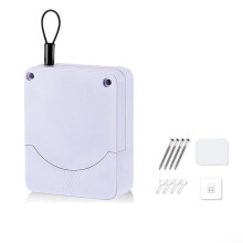 Automatic Door Closer Sliding Wire Rope 800G Tension White with Smooth Damping for Even Speed