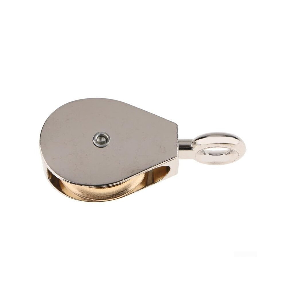 Zinc Alloy Pulley Wheel 75Mm Fixed Crown Block For Model Making Heavyduty Load 9189345345999