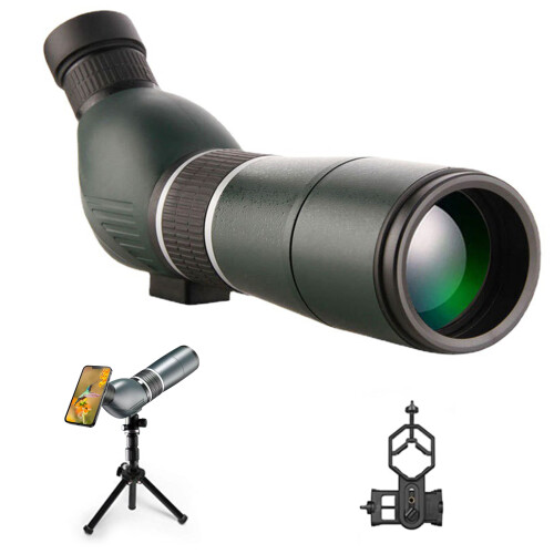 High Definition Spotting Scope, Variable Magnification 20-60x with Multi Coated Lens and Durable Framework, Perfect for Bird Watching, Target Shooting