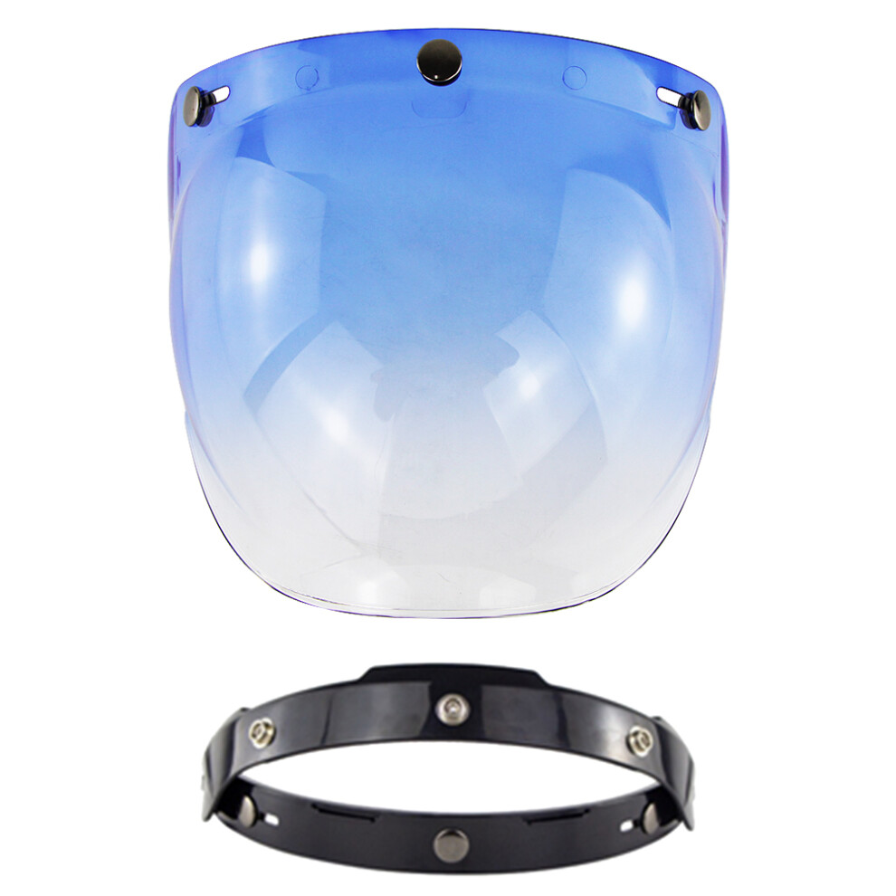 Universal Motorcycle Helmet, Injection Molded Polycarbonate Shield Ensures Windproof Protection For Retro Open Face Helmets And Offers Clear Visibilit 9301476032672