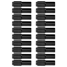 Black 20Pcs Bicycle Accessories: Aluminum Cable Screws for Smooth Shifts