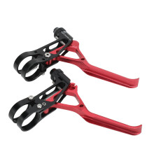 2Pcs Ultralight Hollow Aluminum Brake Lever for 22.2mm Handlebar – Red