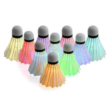 Quality Goose Feather Led Birds, Long-lasting Led Lit Shuttlecocks For Nighttime Outdoor Sports Gear, Ideal For All Skill Levels With Durable Goose Fe