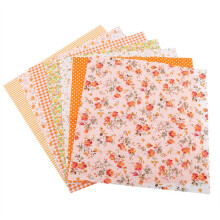 Retalhos de tecido pré-cortados para patchwork, pacotes de tecido sortidos com design multicolorido em algodão quadrado, ideais para artesanato,