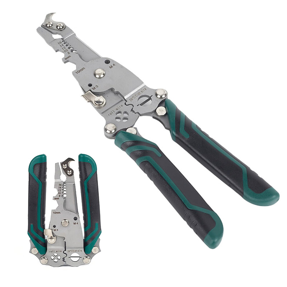 18In1 Wire Stripper With Folding Handle, Multifunctional Electrician Pliers 9382693689092