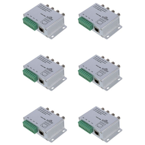 6X UTP 4 Canali Passive Video Balun Ricetrasmettitore