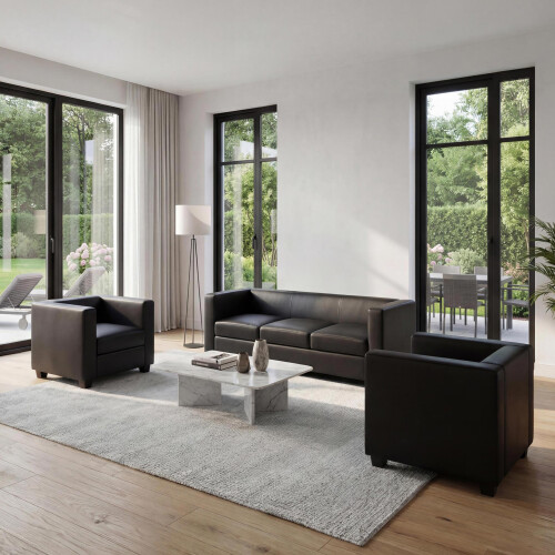 3-1-1 Couchgarnitur Lille, Kunstleder 1