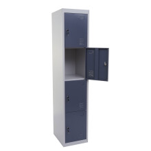 Schließfach Preston T163, Schließfachschrank Wertfachschrank Spind, Metall 180x38x45cm