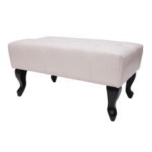 Ottomane Chesterfield Oxford, Sitzhocker Fußablage Hocker, wasserabweisend 39x77x47cm