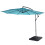 Parasol déporté Terni Ø 3m inclinable 1