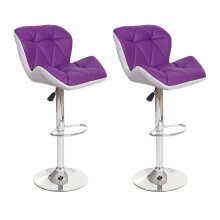 2er-Set Barhocker MCW-A92, Barstuhl Tresenhocker, höhenverstellbar Kunstleder