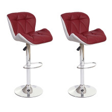 2er-Set Barhocker MCW-A92, Barstuhl Tresenhocker, höhenverstellbar Kunstleder