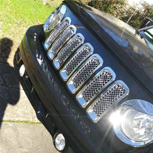 9 Pezzi Front Grille Mesh Trim +  Light Cover Trim Bezels per   2011-2017 2