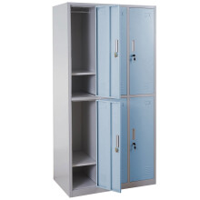 Schließfach Preston T829, Schließfachschrank Wertfachschrank Spind, Metall 6 Fächer