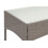 Poly-Rattan Gartentisch Hamar, Beistelltisch Tisch mit Glasplatte 4