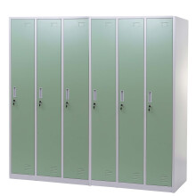Schließfach Preston T829, Spind Wertfachschrank Schließfachschrank, Metall 6 Fächer
