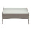 Poly-Rattan Gartentisch Hamar, Beistelltisch Tisch mit Glasplatte 5
