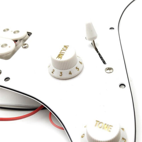 ST SQ Elgitarr Laddad FöRtråDad Skrapplatta Gitarr Pickguard Elgitarr Pickup Pickup Vit 2