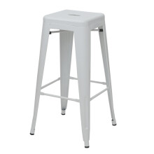 Barhocker MCW-A73, Barstuhl Tresenhocker, Metall Industriedesign stapelbar