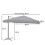 Ombrellone parasole decentrato MCW-A96 3x3m alluminio 3