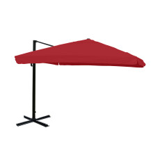 (con volante bordeaux girevole senza base) Ombrellone parasole decentrato MCW-A96 3x3m