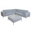 Alu-Garten-Garnitur MCW-C47, Sofa, Outdoor Stoff/Textil 1