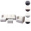 Poly-Rattan-Garnitur Busto, Gartengarnitur Sitzgruppe Sofa Lounge-Set 9
