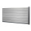 Biombo WPC Sarthe, valla cortaviento, poste WPC 1