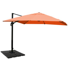 (arancione girevole con base) Ombrellone parasole decentrato MCW-A96 3x4m