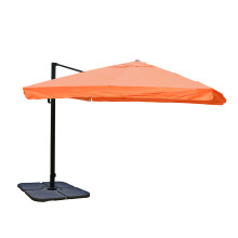 (con volante arancione girevole con base) Ombrellone parasole decentrato MCW-A96 3x3m
