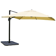 Gastronomie-Ampelschirm MCW-A96, Sonnenschirm 3x3m (Ø4,24m) Polyester Alu/Stahl 23kg