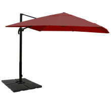 (bordeaux girevole con base) Ombrellone parasole decentrato MCW-A96 3x4m alluminio