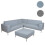 Alu-Garten-Garnitur MCW-C47, Sofa, Outdoor Stoff/Textil 9