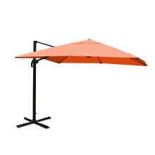(arancione girevole senza base) Ombrellone parasole decentrato MCW-A96 3x4m alluminio