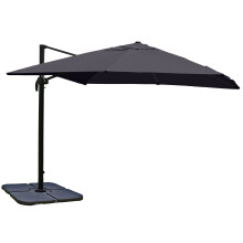 (antracite con base) Ombrellone parasole decentrato MCW-A96 3x3m