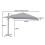 Ombrellone parasole decentrato MCW-A96 3x4m 3