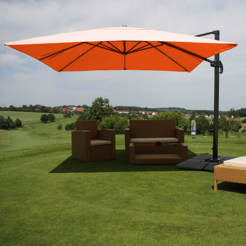 Ombrellone parasole decentrato MCW-A96 3x4m 1