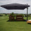 Ombrellone parasole decentrato MCW-A96 3x3m alluminio 2