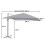 Ombrellone parasole decentrato MCW-A96 3x3m alluminio 3