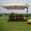 Ombrellone parasole decentrato MCW-A96 3,5x3,5m 2