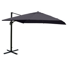 (antracite girevole senza base) Ombrellone parasole decentrato MCW-A96 3x3m alluminio