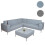 Alu-Garten-Garnitur MCW-C47, Sofa, Outdoor Stoff/Textil 9