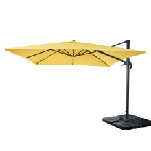 (giallo girevole con base) Ombrellone parasole decentrato MCW-A96 3x3m