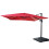 Ombrellone parasole decentrato MCW-A96 3x3m 1