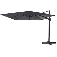 (antracite girevole senza base) Ombrellone parasole decentrato MCW-A96 orientabile 3x3m