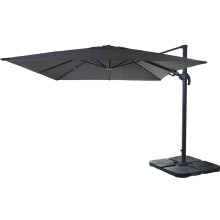 Gastronomie-Ampelschirm MCW-A96, 3x3m (Ø4,24m) schwenkbar, Polyester Alu/Stahl 23kg