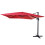 Ombrellone parasole decentrato MCW-A96 3x3m 1