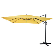(giallo senza base) Ombrellone parasole decentrato MCW-A96 3x3m