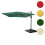 (verde con base) Ombrellone parasole decentrato MCW-A96 3x3m 10