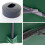 (verde con base) Ombrellone parasole decentrato MCW-A96 3x3m 6